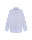 FF Cursive Button Up Shirt - Light Blue Striped (Unisex)